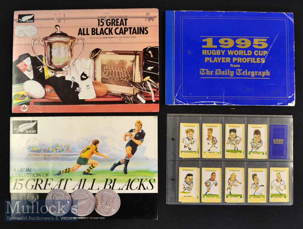 1995 etc Sets of Rugby Medallions and Trade Cards (3): All Blacks authorised pair^ 15 Great All