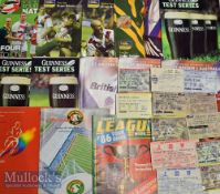 Small Box of Australia Programmes/Tickets for Rugby League Test/Tour (c.45): 36 from the Aussies