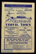 1949 Gillingham v Yeovil Town football programme Southern League date 31 Dec minor staple bleed^