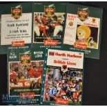 1993 British & Irish Lions in NZ Rugby Programmes (5): Lovely editions from N Auckland^ N Harbour^