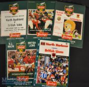 1993 British & Irish Lions in NZ Rugby Programmes (5): Lovely editions from N Auckland^ N Harbour^