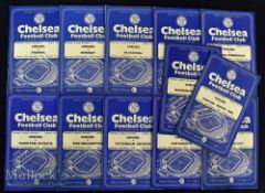 1956/57 Chelsea home football programmes including Preston North End^ Manchester United^