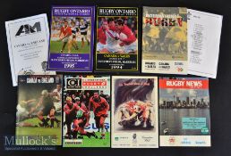 1983-2001 Specials N America Rugby Programmes (7): Some scarcer issues amongst this good