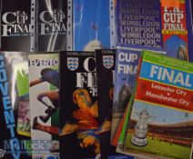 Selection of FAC final match programmes 1969^ 1970^ 1970 replay^ 1982 + replay^ 1983 + replay^ 1984^