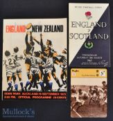 1965-73 Memorable England Rugby Programmes etc (3): The issues for England v Scotland (3-3) 1965^