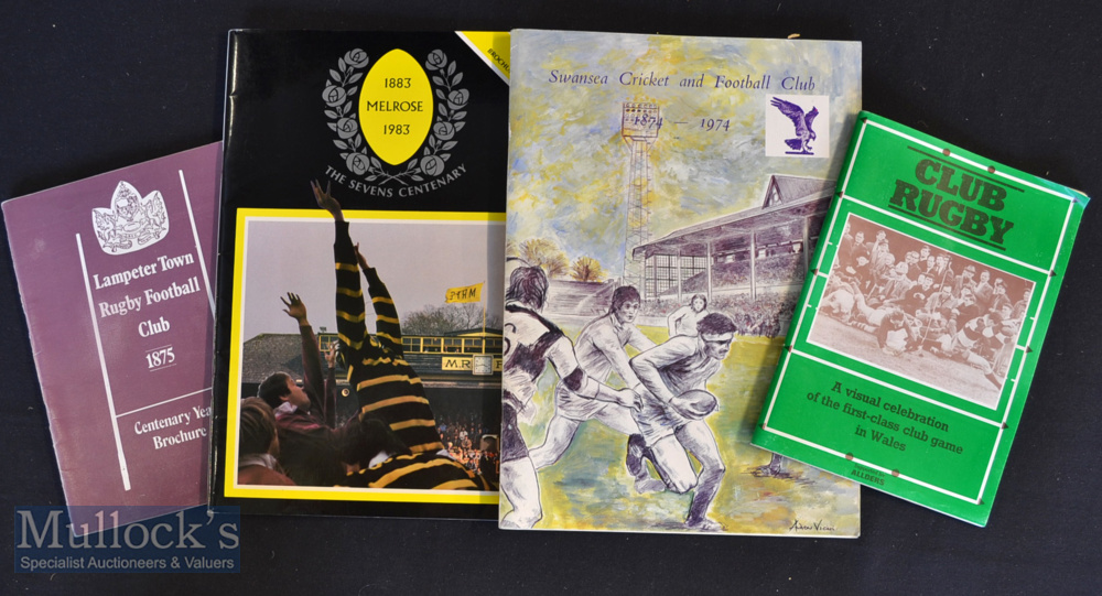 Rugby Histories & Brochures (4): Lovely quartet^ Welsh Club Rugby (Oriel Gallery & Paul Rees^ 1986);