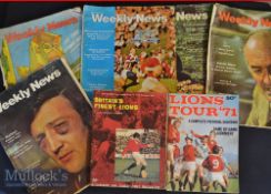 1971 NZ Rugby Magazines & Brochures (8): Two different post-tour colour-covered packed reviews by NZ