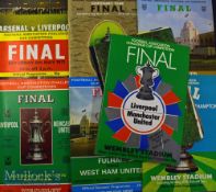 Selection of FA Cup final match programmes 1971 to 1981 (including replays). (12) Generally good.