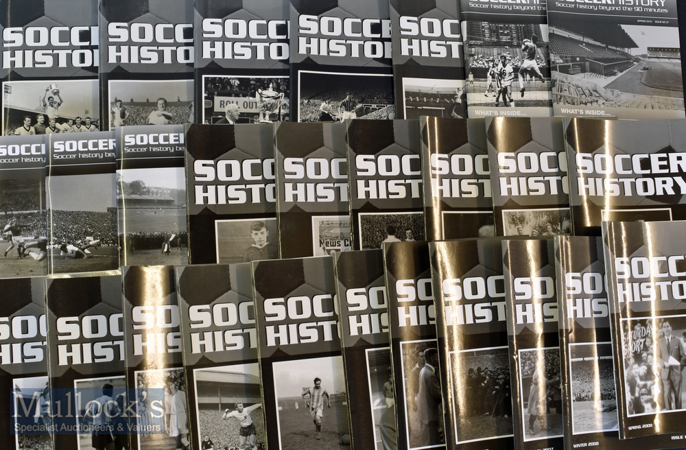 Collection of ‘Soccer History’ Magazines a complete run of 1-40^ appear in good condition overall