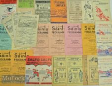 Small Bag of Rugby League Club Programmes 1940s/1950s (50): Older issues with pleasing variety.