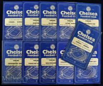 1955/56 Chelsea home football programmes to include Arsenal^ Cardiff City^ Sunderland^ Wolverhampton