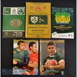 1981-2010 S African Home Rugby Programmes (5): Glossy packed editions v Ireland 30/5 & 06/06/1981; v