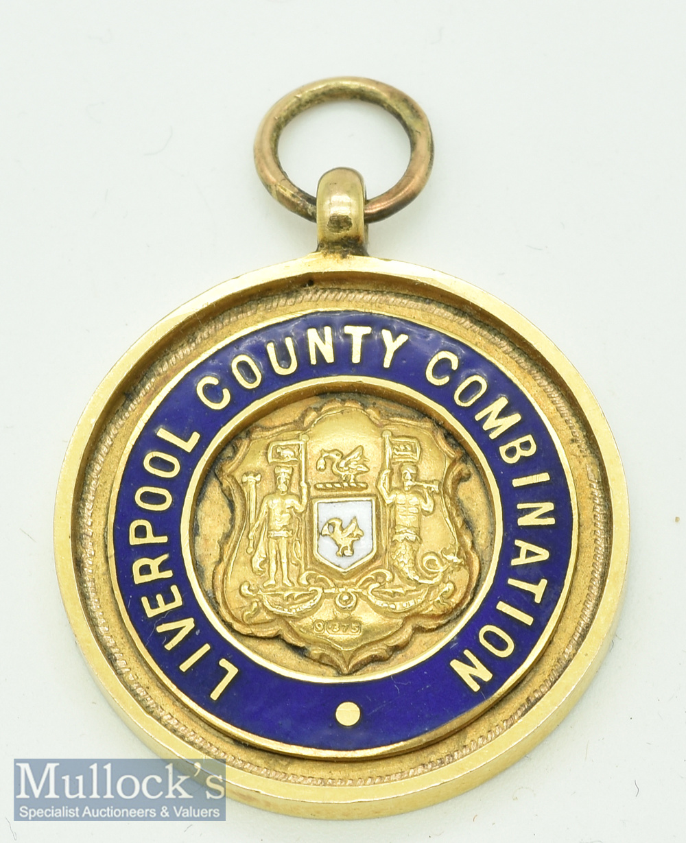 C.1929/30 Liverpool County Combination 9ct Gold Medal hallmarked^ maker’s Thomas Fattorini^ with
