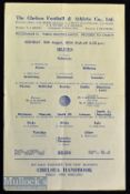 1954/55 ‘Championship Season’ Chelsea Trial Practice Match football programme date 16 Aug^ Blues v