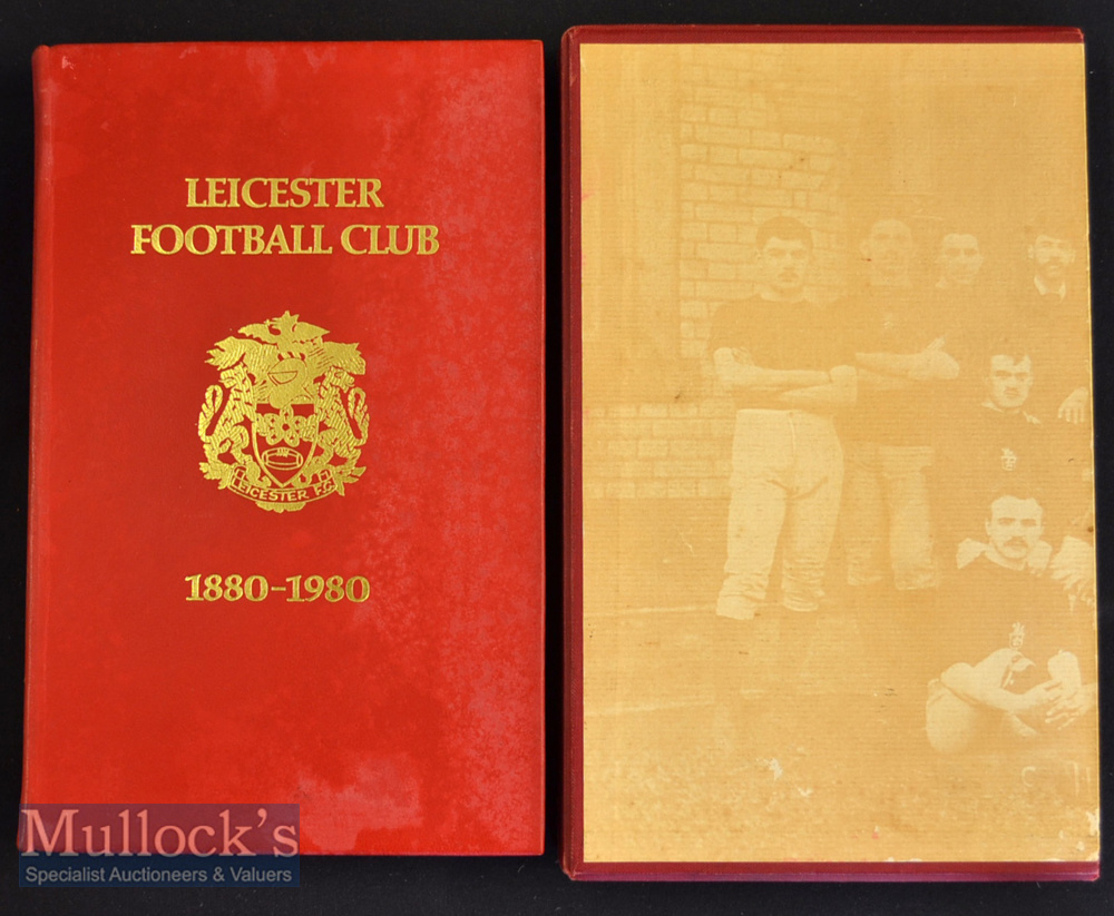 1980 Limited Edition Leicester Rugby Centenary Book etc: No. 64 of the 150 cased copies with