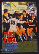 1987 Rugby World Cup Final programme ?: The popular and desirable large colourful issue for the