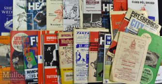 Assorted Selection of 1950s onwards football programmes with various league^ cup and Scottish