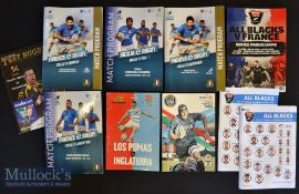 Southern Hemisphere Septet (+1) Rugby Programmes (8): Great less seen selection^ Argentina v England