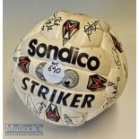 Chelsea Signed ‘Sondico Striker’ Football signed by Gianluca Vialli^ Gianfranco Zola^ Ed de Goey and