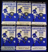 Selection of 1959/60 Leicester City home football programmes to include v Arsenal^ Wolverhampton