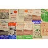 Small Binder of Rugby League Lancashire Cup Final Programmes 1949-67 (12): 12 issues from those