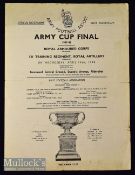 1948 Army Cup Final match programme dated 14 April 1948 between Royal Armoured Corps (Bovington) v