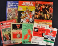 1983 British & Irish Lions in NZ etc Rugby Programmes (8): 1st & 4th Tests at Christchurch &