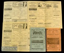 Scarce 1920s/30s Blackheath Rugby Programmes (5): Nice group to include away at Bristol April