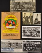 1930s Cardiff RFC photo selection etc (7): Lovely group^ a 1987 special programme (Cardiff v