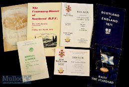 1961-1980 Rugby Celebration Items (7): Good lot to include Invite & Menu for Wales v New Zealand