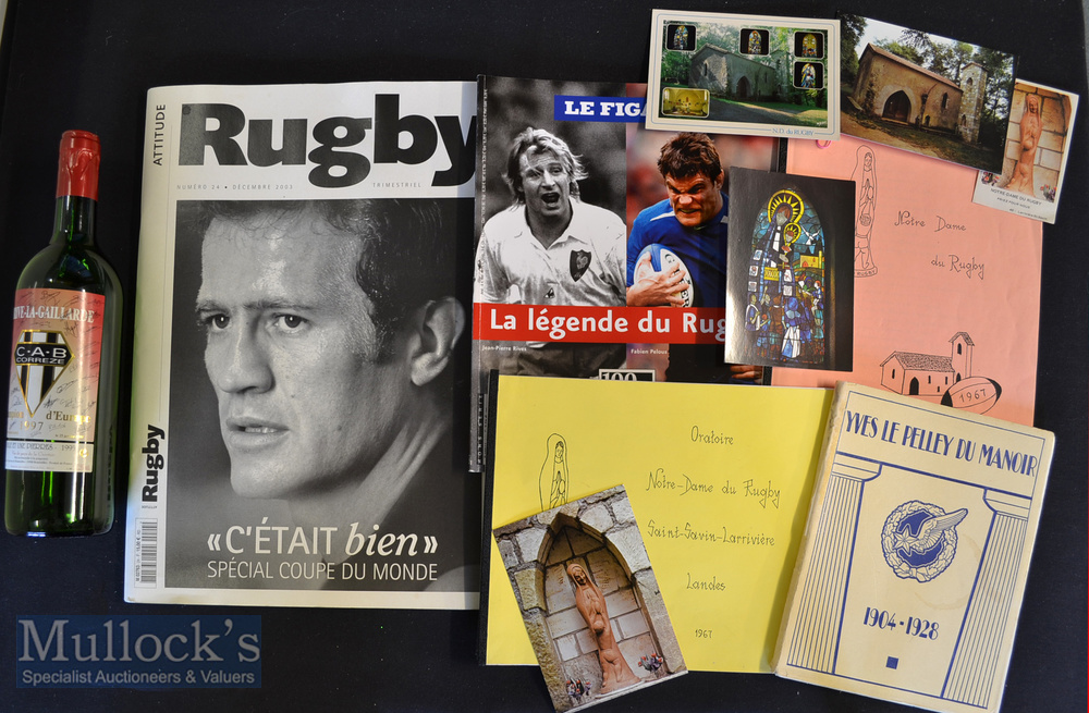French Rugby Selection (11): To incl scarce Yves du Manoir tribute book^ in French^ great respect to