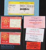 1998/99 Manchester United v Eric Cantona European XI football match tickets away pre-season match