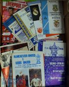 Selection of Semi Final football programmes from 1960s onwards to include Tottenham Hotspur v AC