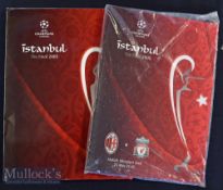 2005 UEFA Champions League Final Football Programme: Liverpool v AC Milan 25th May together with