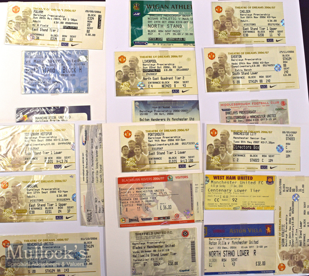 2006/07 Manchester United football match ticket collection to include premier league (38)^ Champions