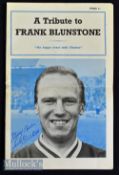1962/63 Chelsea ‘A Tribute to Frank Blunstone’ Signed football programme signed to the front in ink^