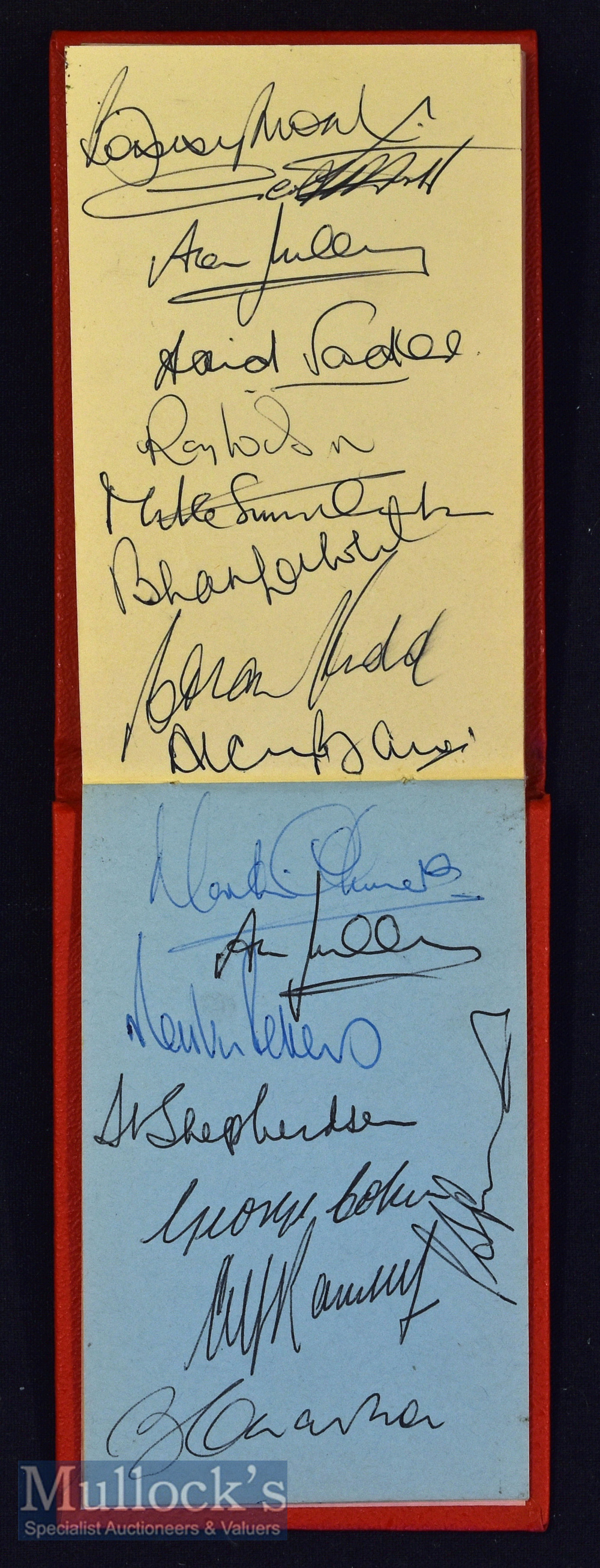 Interesting 1970s Football Autograph Album containing the England team featuring Bobby Moore^ Sir