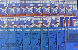 1950s onwards Portsmouth Home Football Programmes To include 16 x 1950s^ with 1955/56 v Chelsea