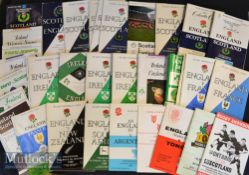1953-1991 International Rugby Programmes (38): Homes & Aways^ England v Scotland (10)^ Ireland (