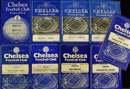 Selection of 1950s Chelsea Home football programmes to include 51 v Arsenal^ 53 v Arsenal^