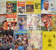 Small Box of Rugby League Brochures^ Handbooks^ Mags etc (30+): Interesting selection