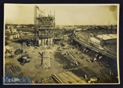 Construction of the Centennial Stadium^ Uruguay Photograph with a partial view of the Olympic