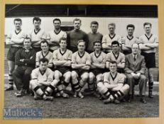 1960s Wolverhampton Wanderers Team Photograph: Black & White featuring Stan Cullis^ Billy Wright