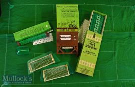 Selection of Subbuteo Table Soccer Accessories including a pair of goals^ fence surround^ half