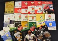 England Rugby Programme etc Package (16): England v Wales (a) 1983^ 1987^ 1991 & 2003; v Scotland (