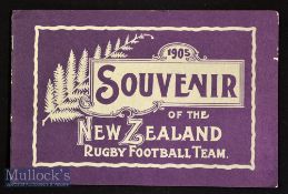 1905 Souvenir of NZ Rugby Football Team^ 1981 Reprint: Very nice reprint of the info and picture-