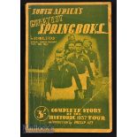 Rugby Book^ South Africa’s Greatest Springboks^ 1937: John Sacks’ 208pp softback issue with reports^