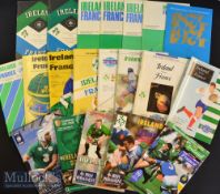 1961-2016 Ireland v France Rugby Programmes (20): Great collection missing only 1965 & 1967 until