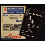 1970 All Blacks in S Africa Rugby Programmes (2): Attractive packed King’s Park Durban issue for a