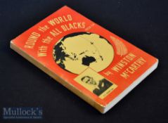 Scarce Rugby Book: 168 pp 1954 softback with striking cover^ ‘Round The World with the All Blacks’